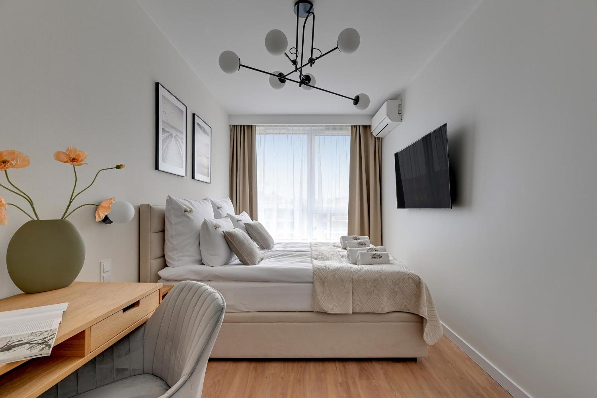 Chlebova - Riverside View Terrace, Free Parking, Gym & Kidsplay By Downtown Apartments غدانسك المظهر الخارجي الصورة